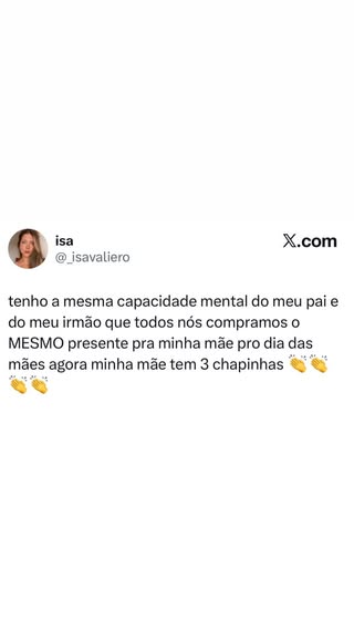 Quando a família inteira compra o mesmo presente de Dia das Mães