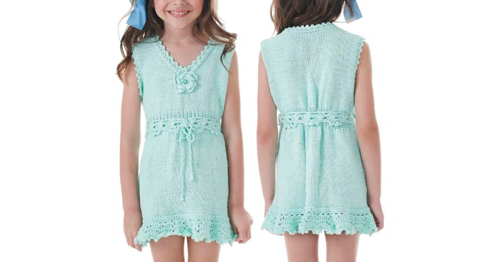 Lindo e fácil vestido para criança de crochê: Passo a passo com gráficos