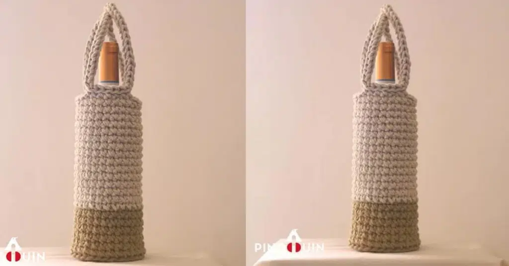 Faça o lindo porta vinho em crochê: Passo a passo da receita