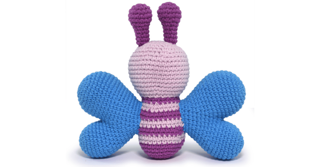 Faça o lindo Amigurumi de Borboleta em Crochê: Passo a passo da receitinha