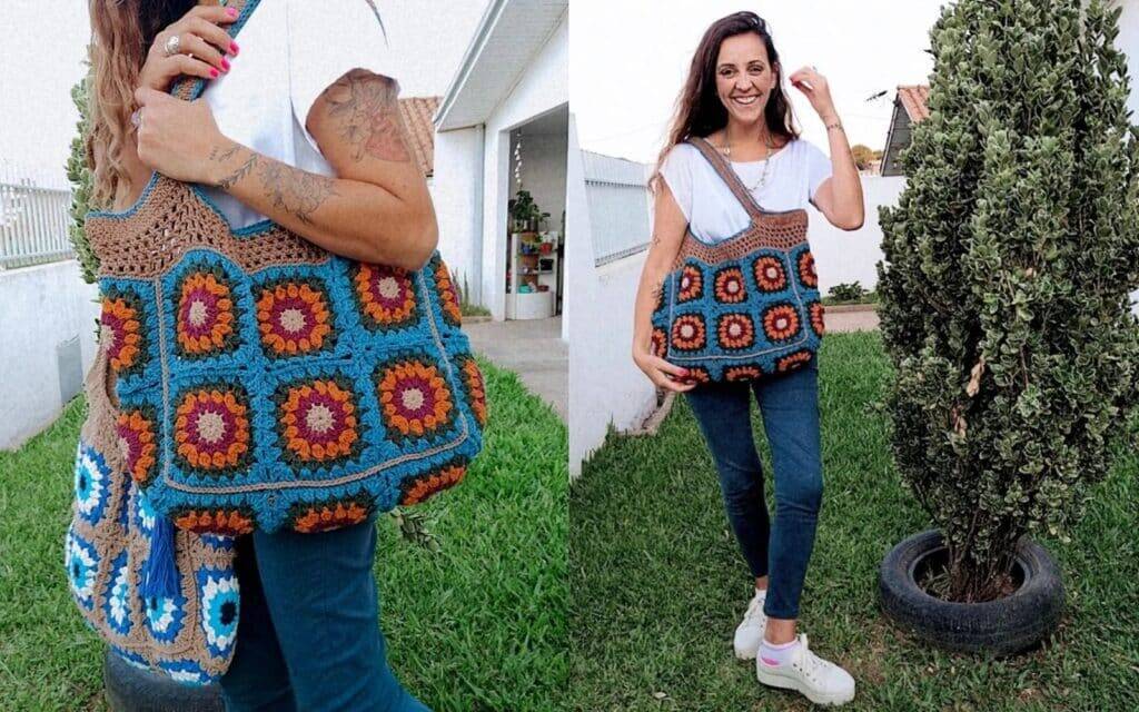 Confira como fazer uma bolsa de crochê simples e super estilosa