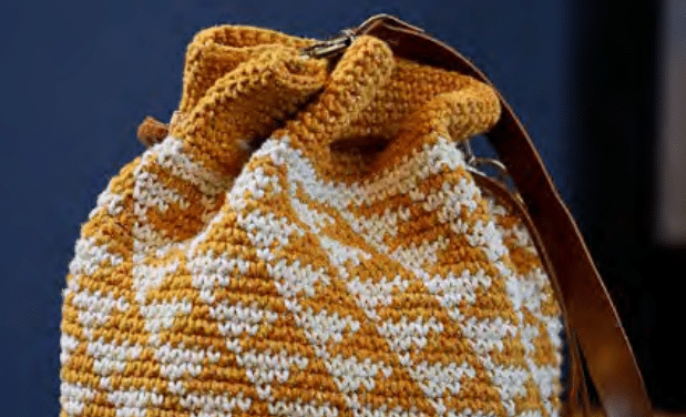 Bolsa Saco de crochê EuroRoma