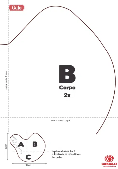 Como fazer Galo Patchwork
