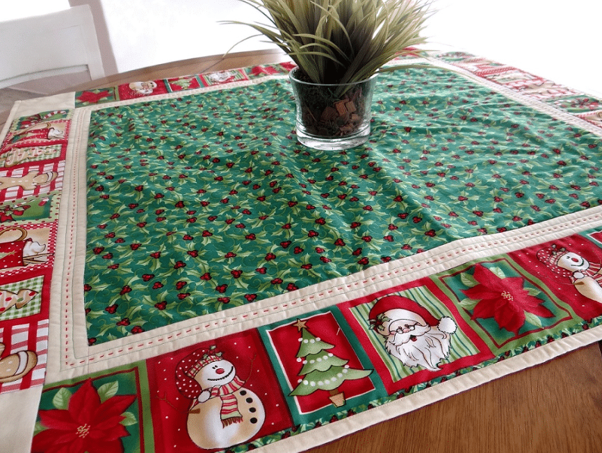 Toalha de Natal Patchwork Quadrada