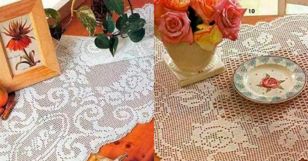 Crochê Filé: Centros de Mesa com Gráficos - Videoaula para Iniciantes