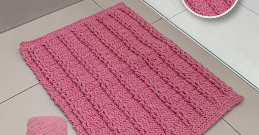 Tapete de Crochê Rosa: Um Charme para a Casa