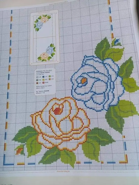 Flores de Canto em Ponto Cruz: Transforme seu Artesanato!