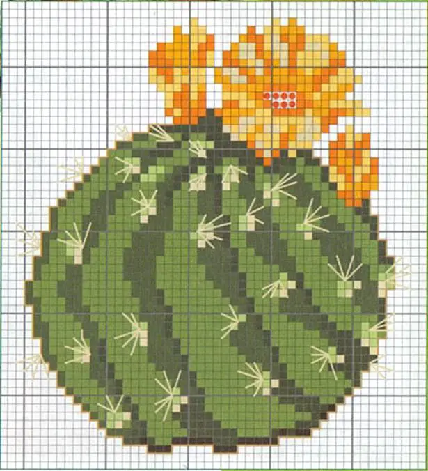 cactos em ponto cruz