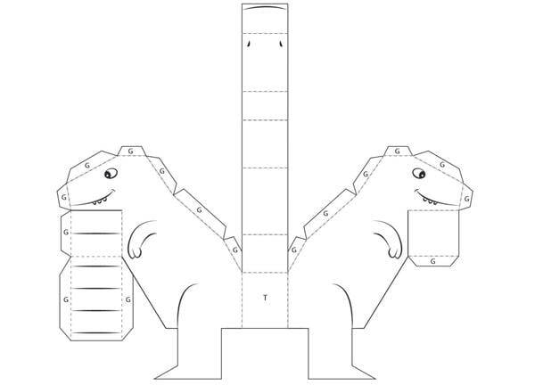 moldes de dinossauro