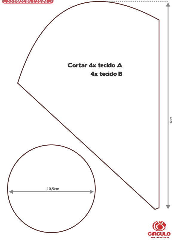 centro de mesa em patchwork