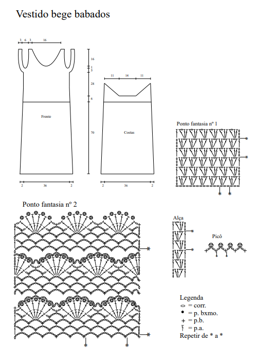 vestido de crochê