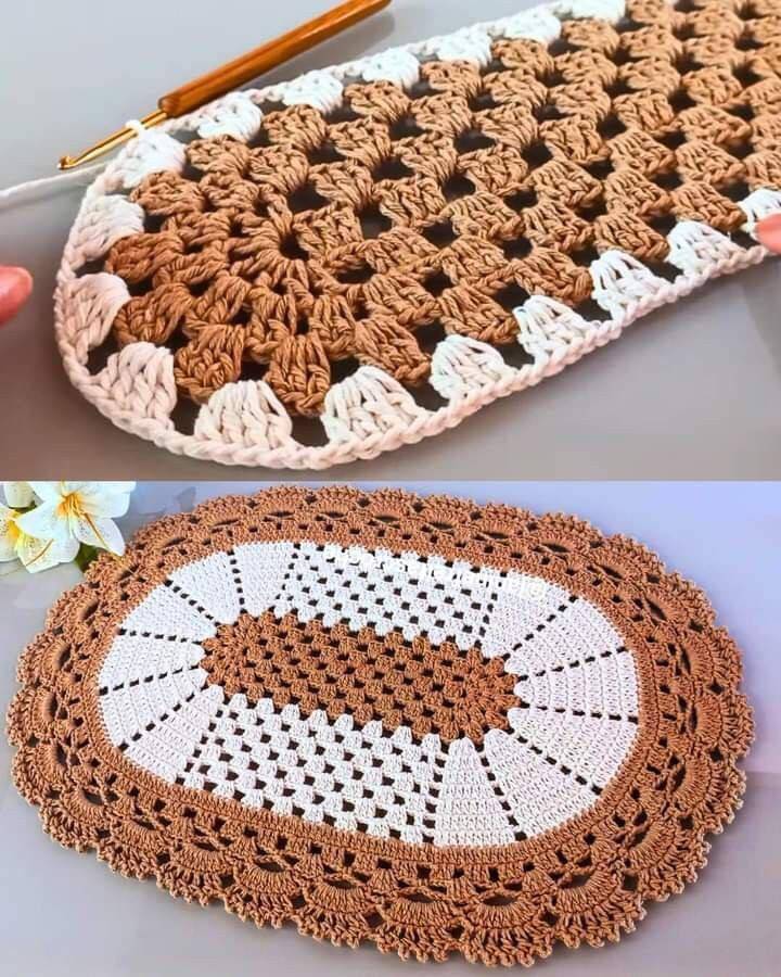 tapetes de crochê