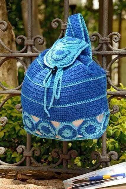 mochilas de crochê