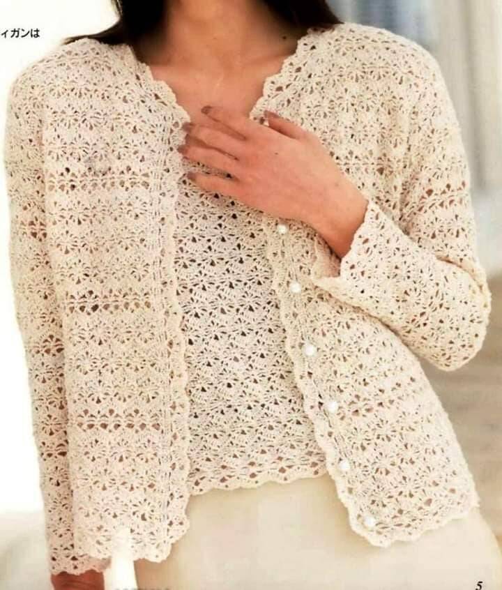 blusas de crochê