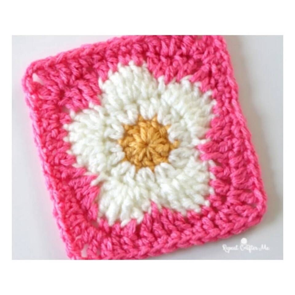 squares de crochê