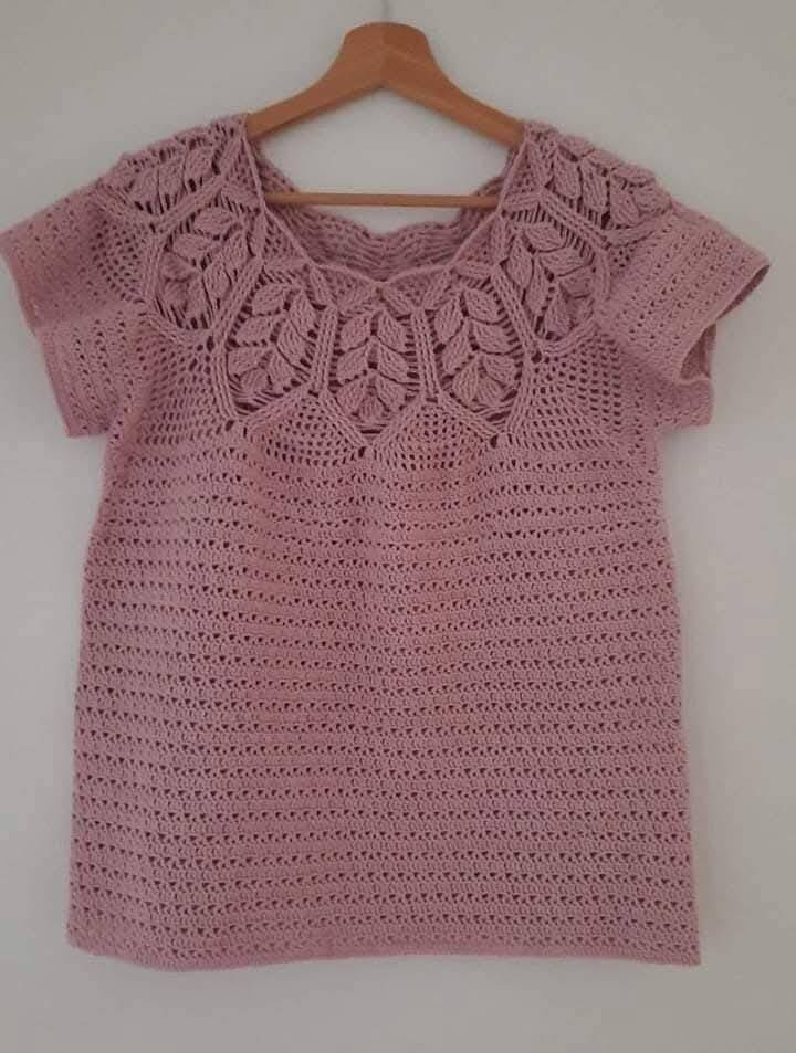 blusas de crochê