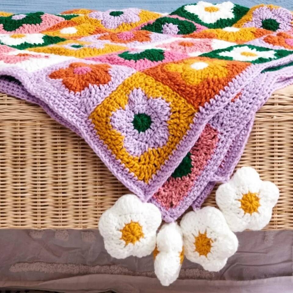 squares de crochê