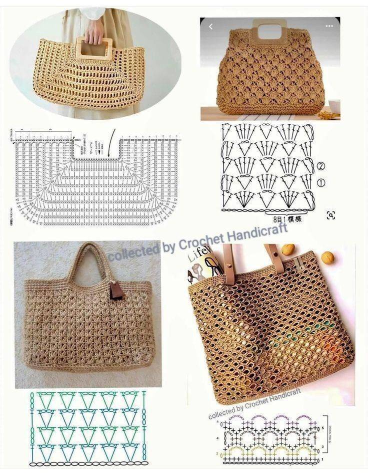 bolsas de crochê