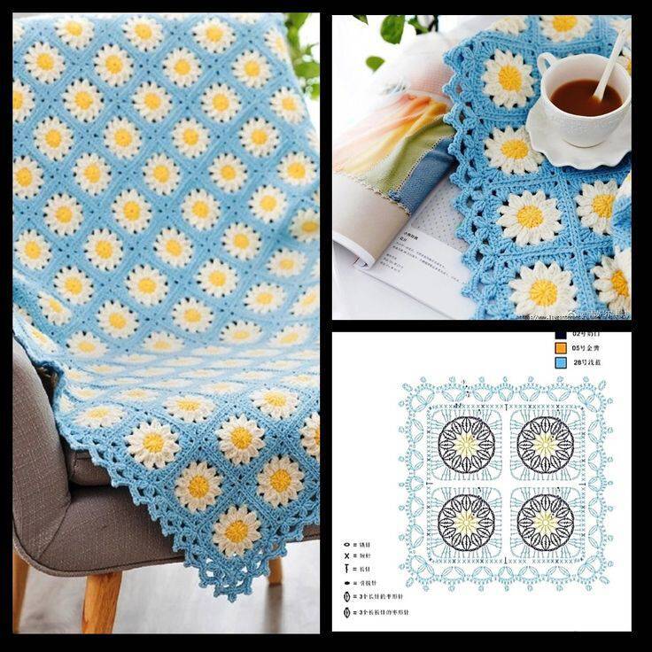 squares de crochê