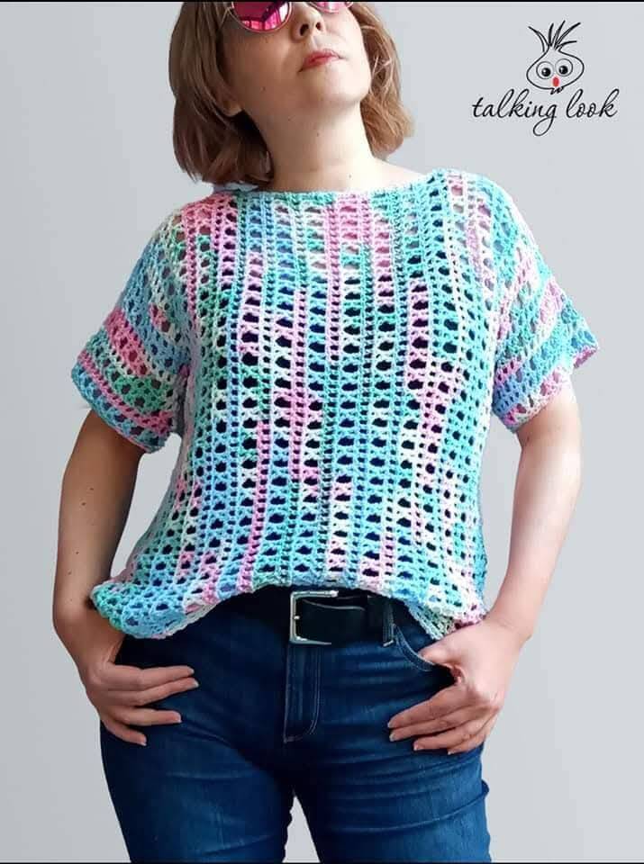 blusas de crochê