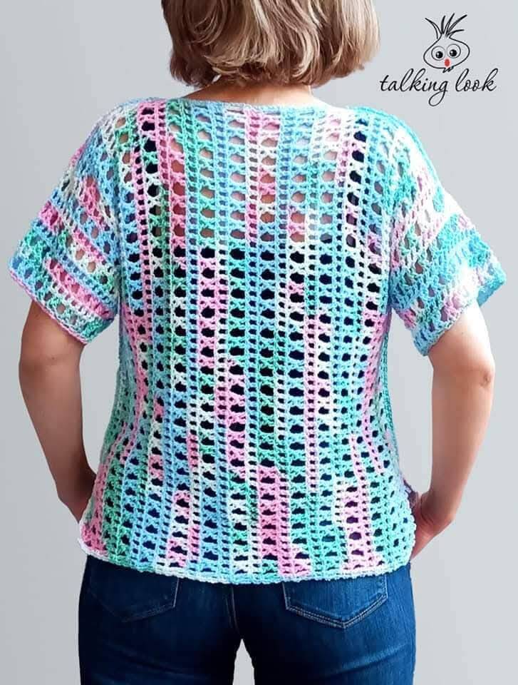 blusas de crochê