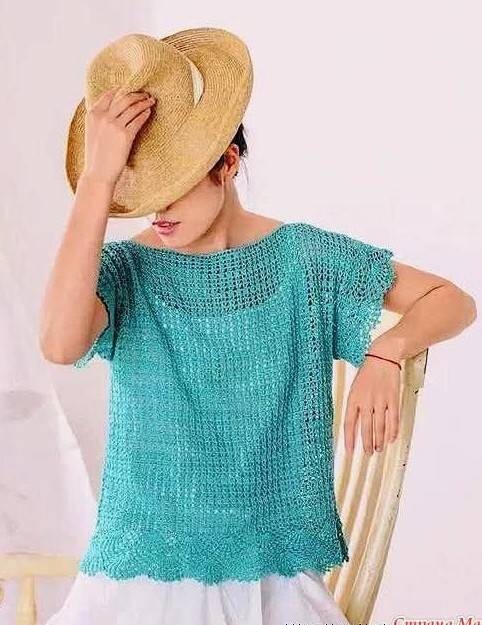 blusas de crochê