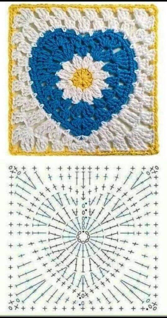 squares de crochê