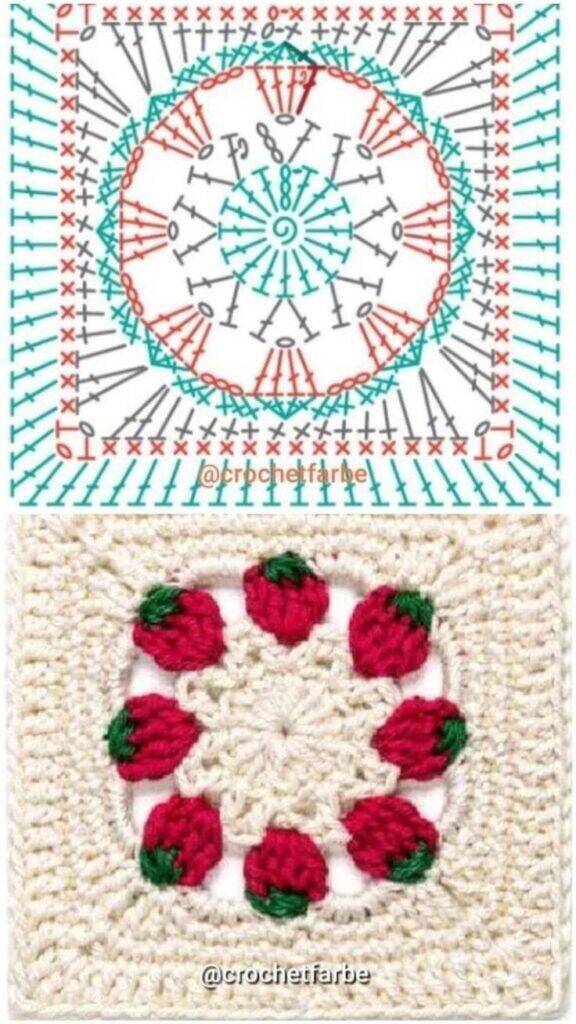 squares de crochê