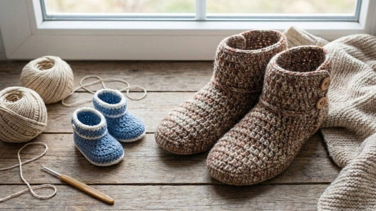 Sapatos de crochê premium para usar com conforto na sua casa