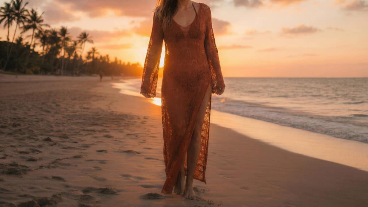 Como fazer a saída de praia em crochê Pôr do Sol para o verão 2026