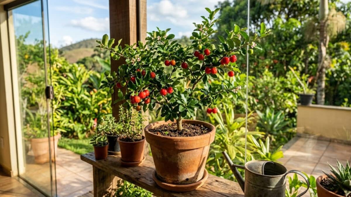 Quatro árvores frutíferas que produzem bem em vasos para ter em apartamentos