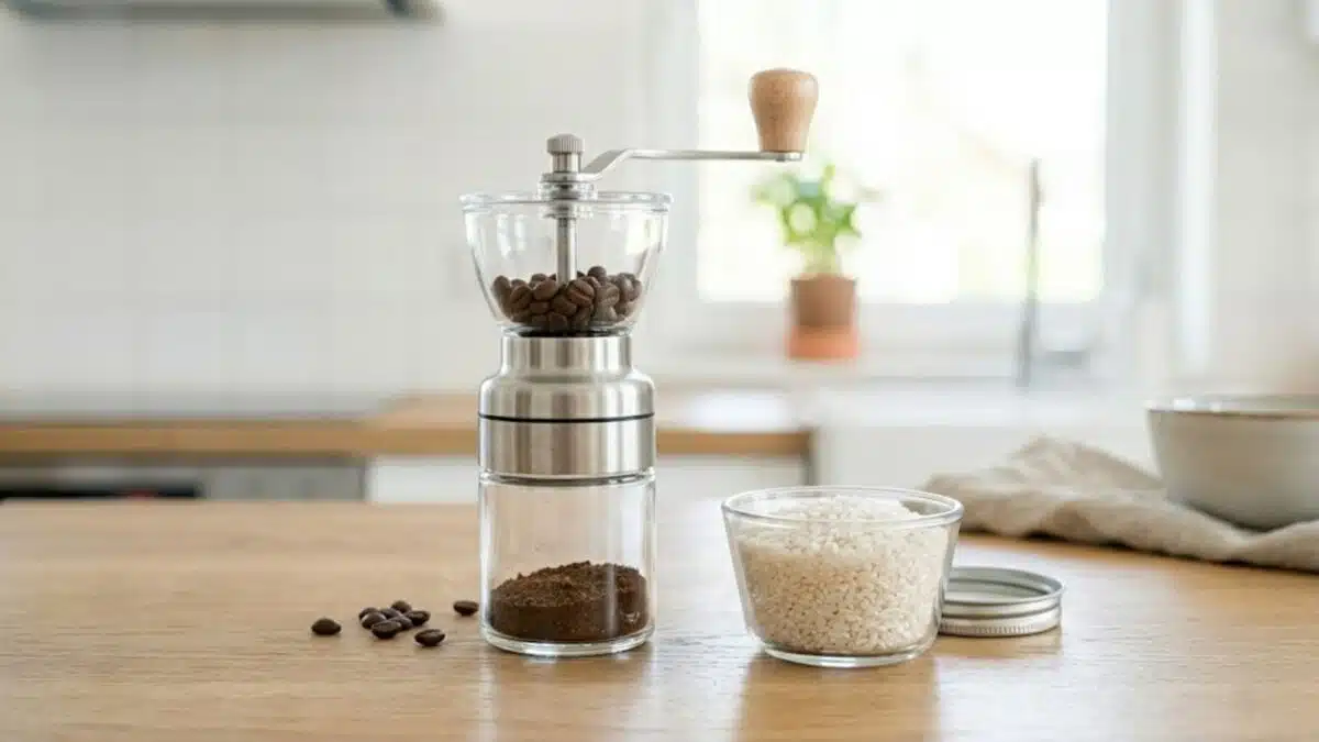 Aprenda o truque com arroz para limpar o fundo de garrafas e vasos estreitos em 2026