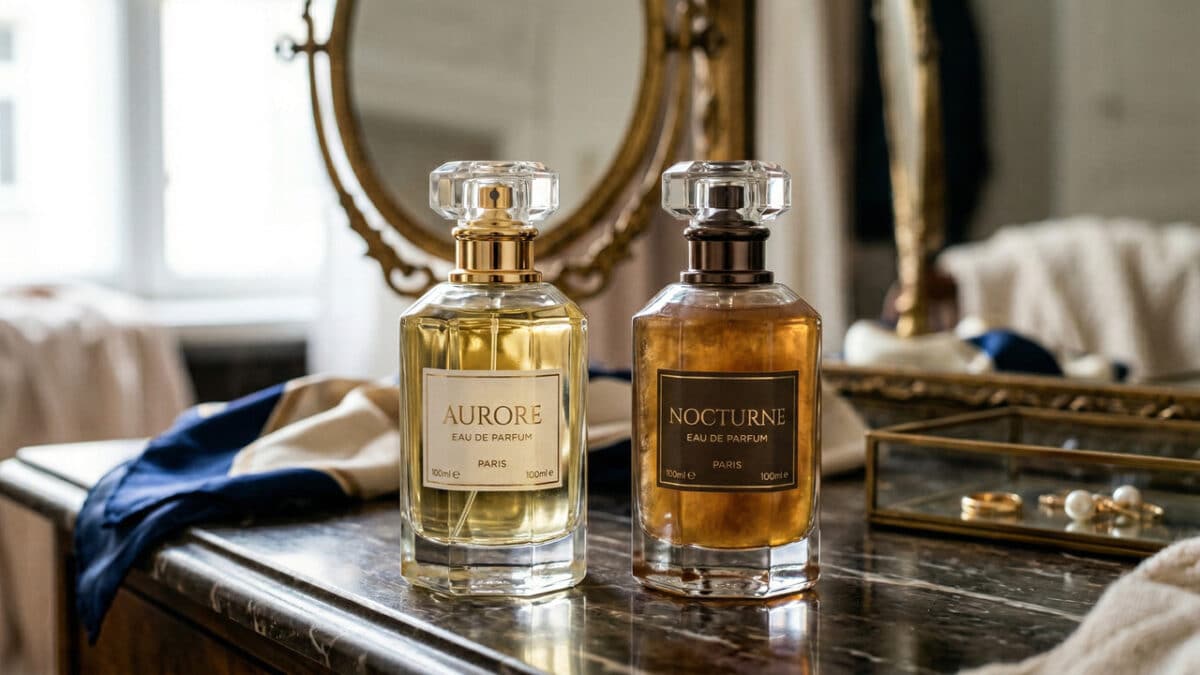 frascos de perfume comaprativo de oxidação