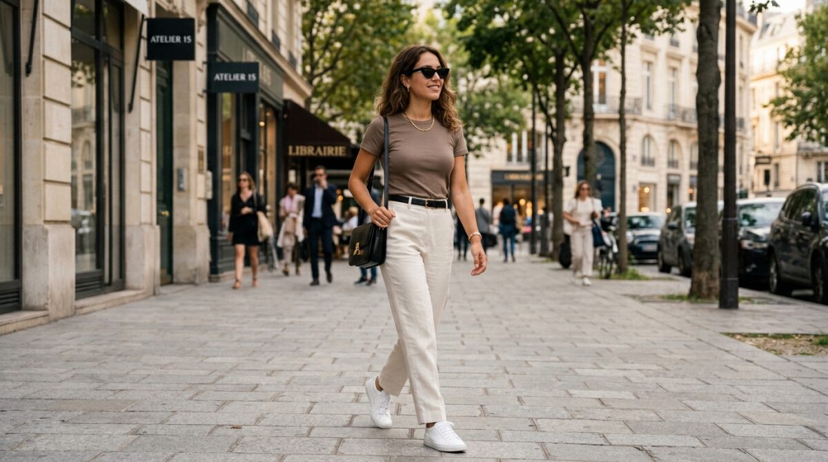 Mulher andando na rua