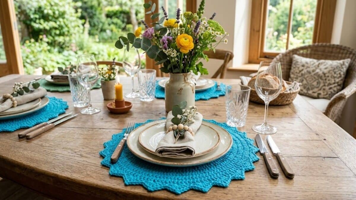 Peças de crochê para organizar ou decorar a cozinha com elegância em 2026