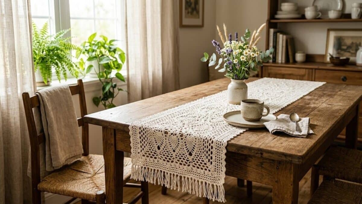 Peças de crochê para organizar ou decorar a cozinha com elegância em 2026