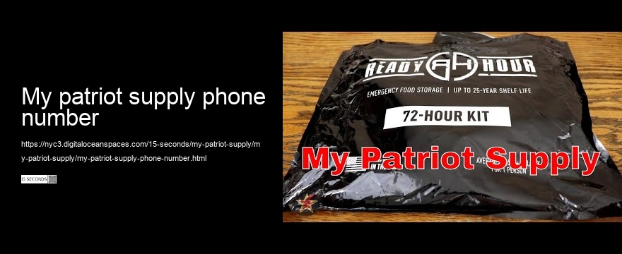 my patriot supply phone number