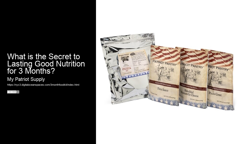 What is the Secret to Lasting Good Nutrition for 3 Months?