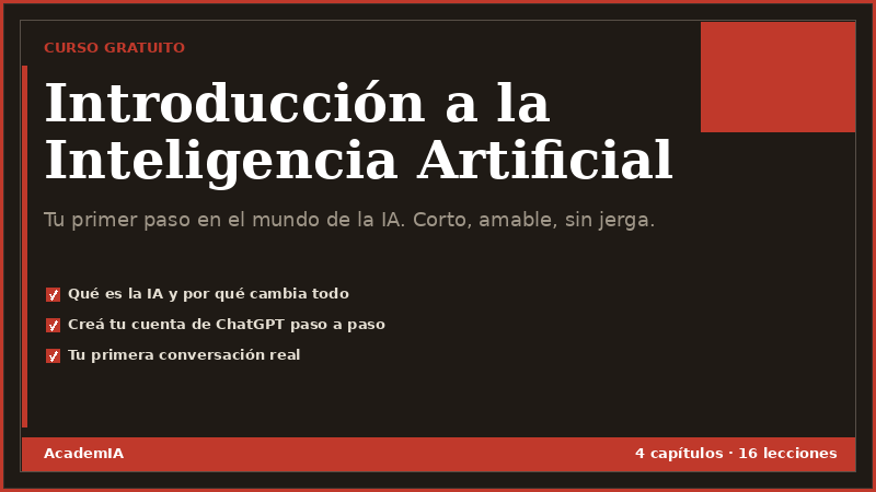 Introducción a la Inteligencia Artificial