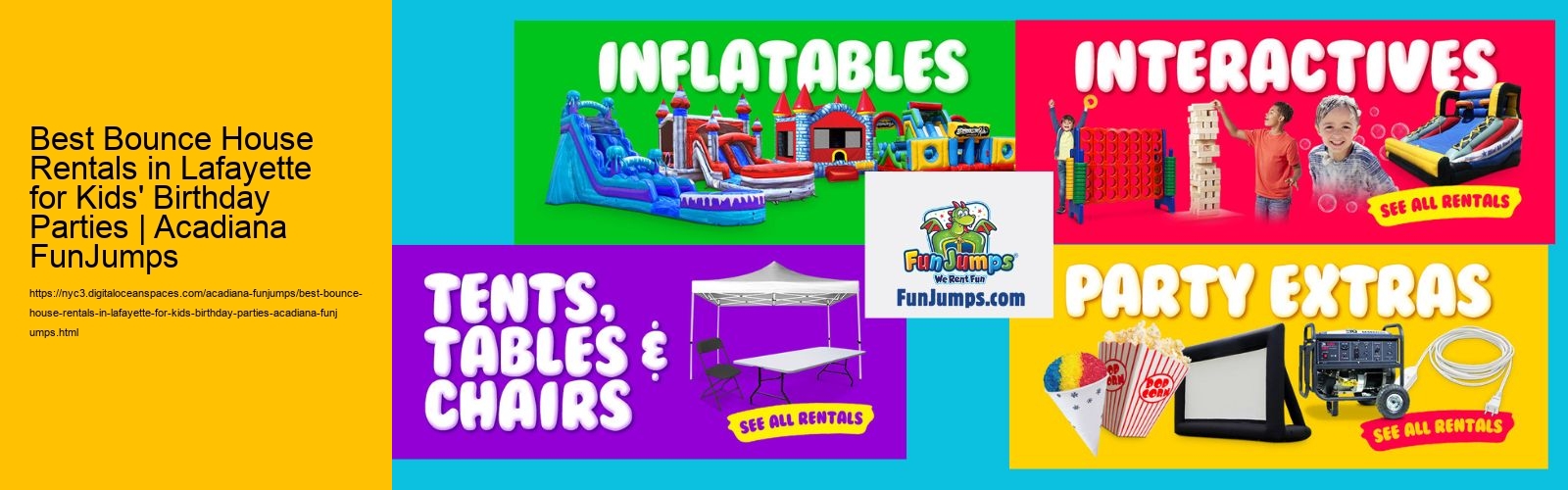 Best Bounce House Rentals in Lafayette for Kids' Birthday Parties | Acadiana FunJumps
