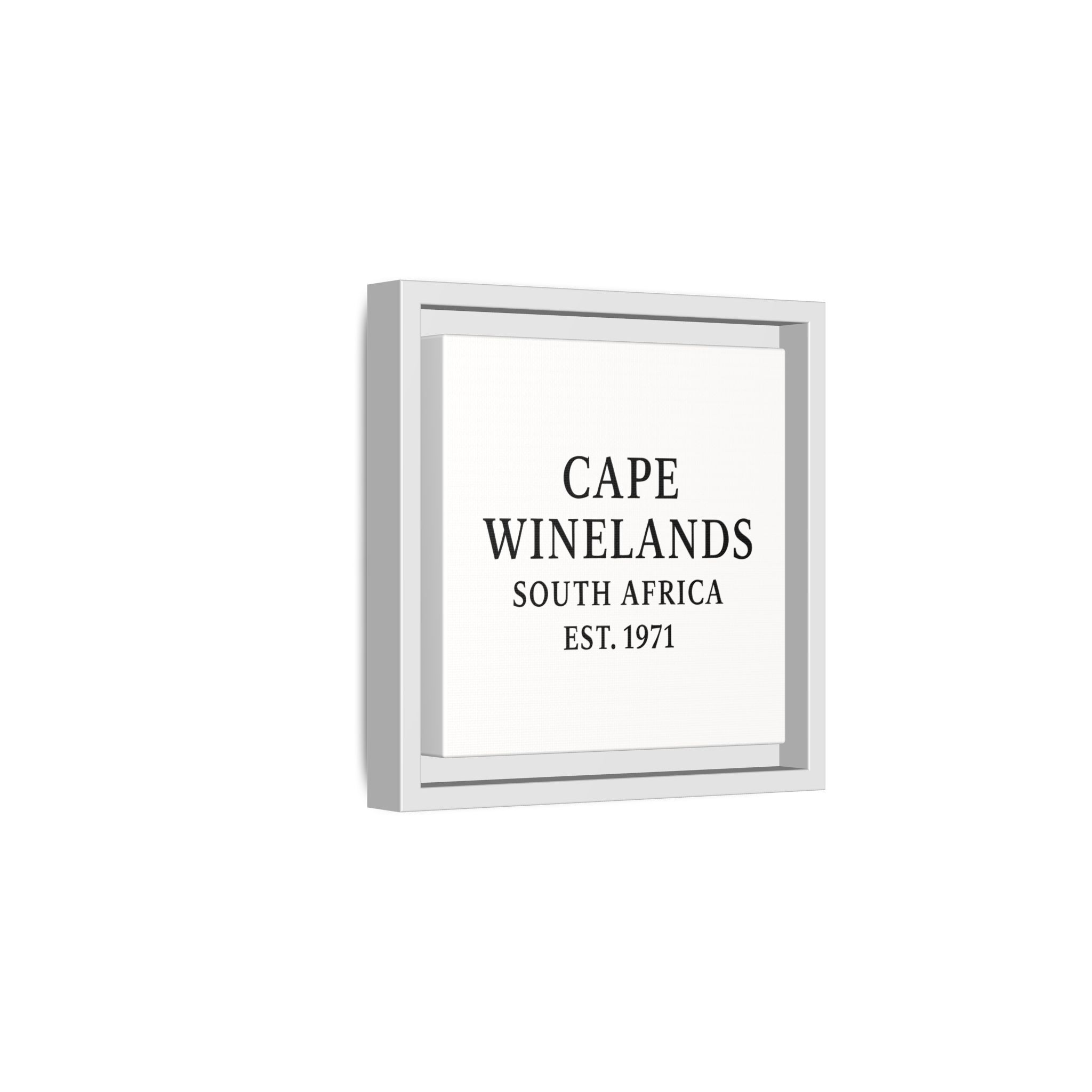 Framed Matte Canvas Art - Cape Winelands, South Africa - EST. 1971 - Image 130