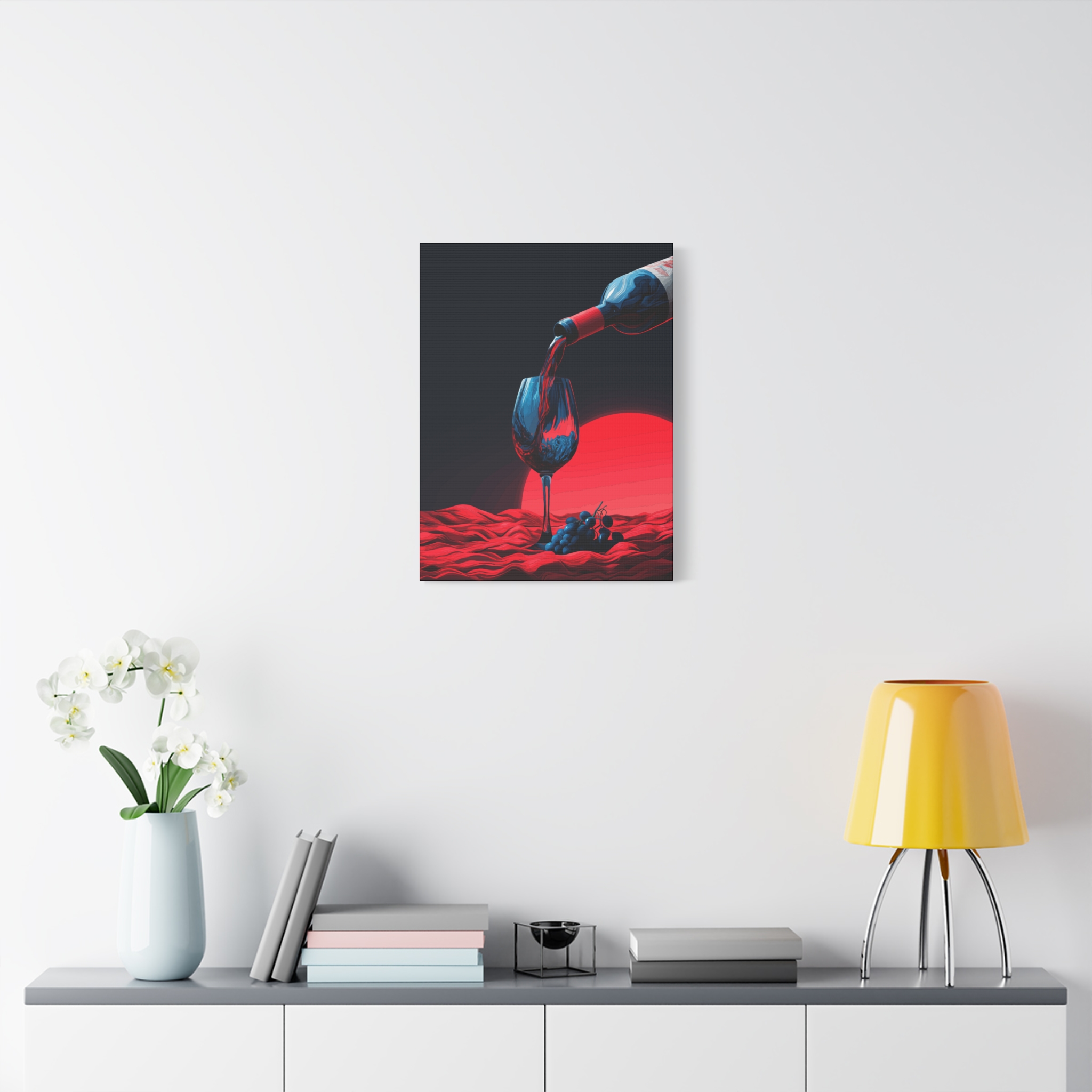 Wine-Themed Stretched Canvas Wall Art - Perfect for Wine Lovers & Home Decor - Image 3