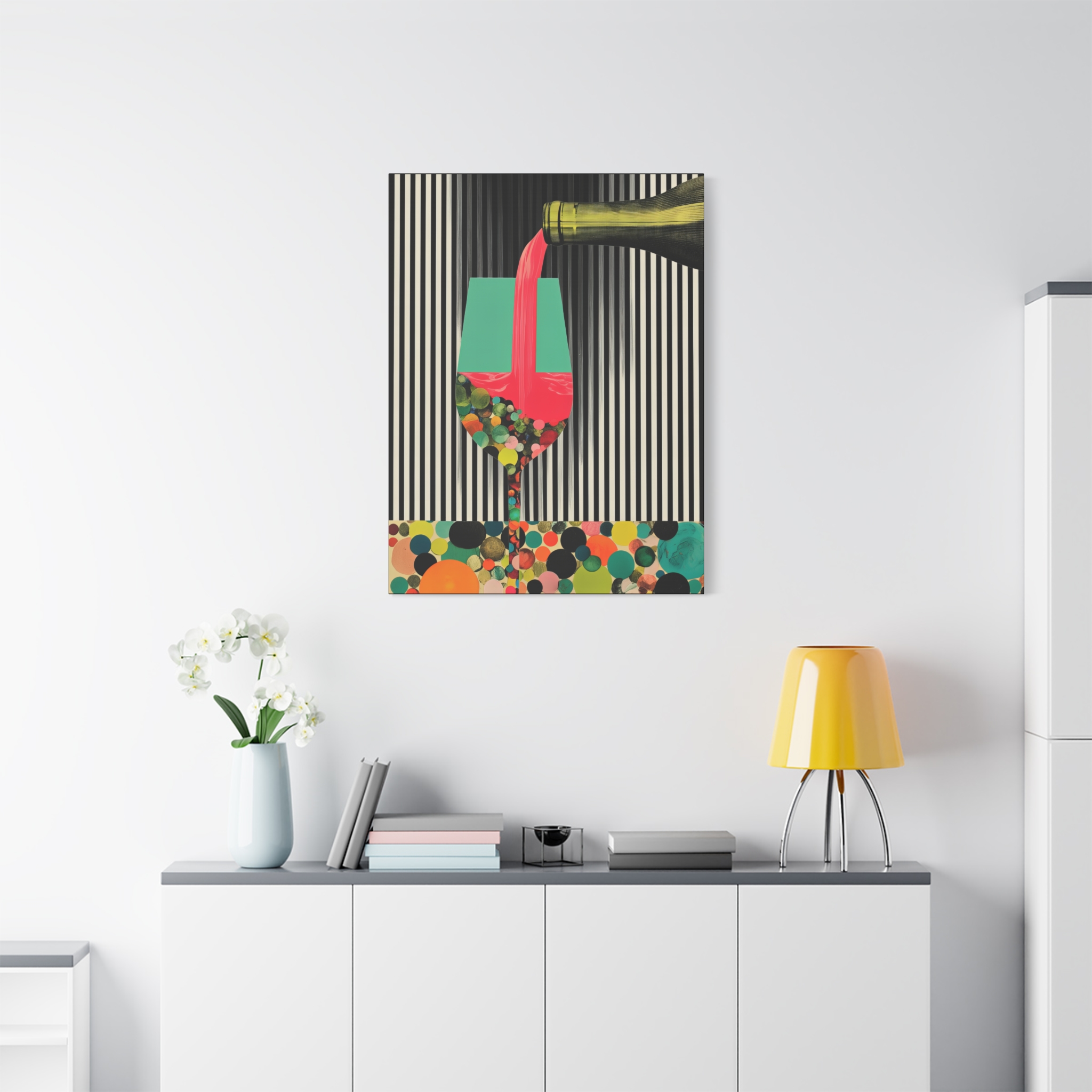 Colorful Champagne Canvas Art - Entertainers' Wall Décor - Image 7