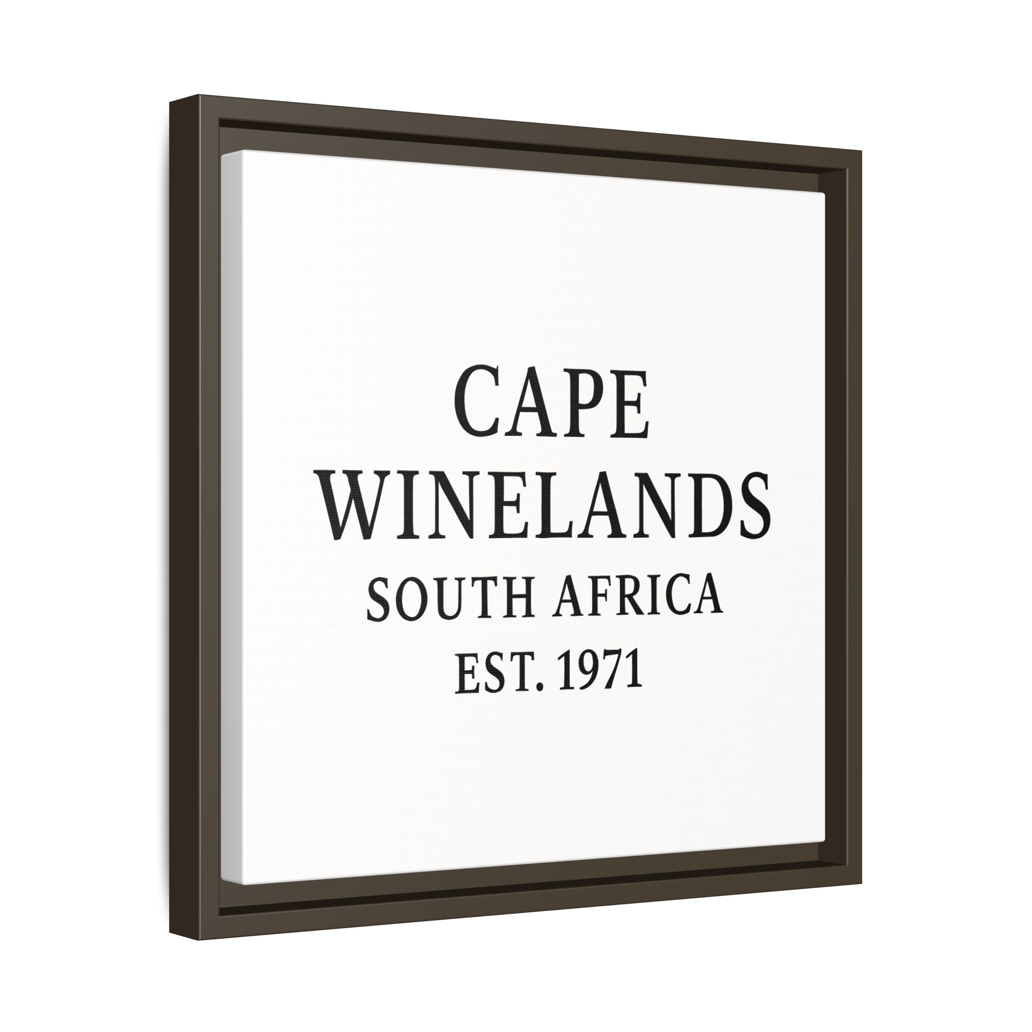 Framed Matte Canvas Art - Cape Winelands, South Africa - EST. 1971 - Image 14