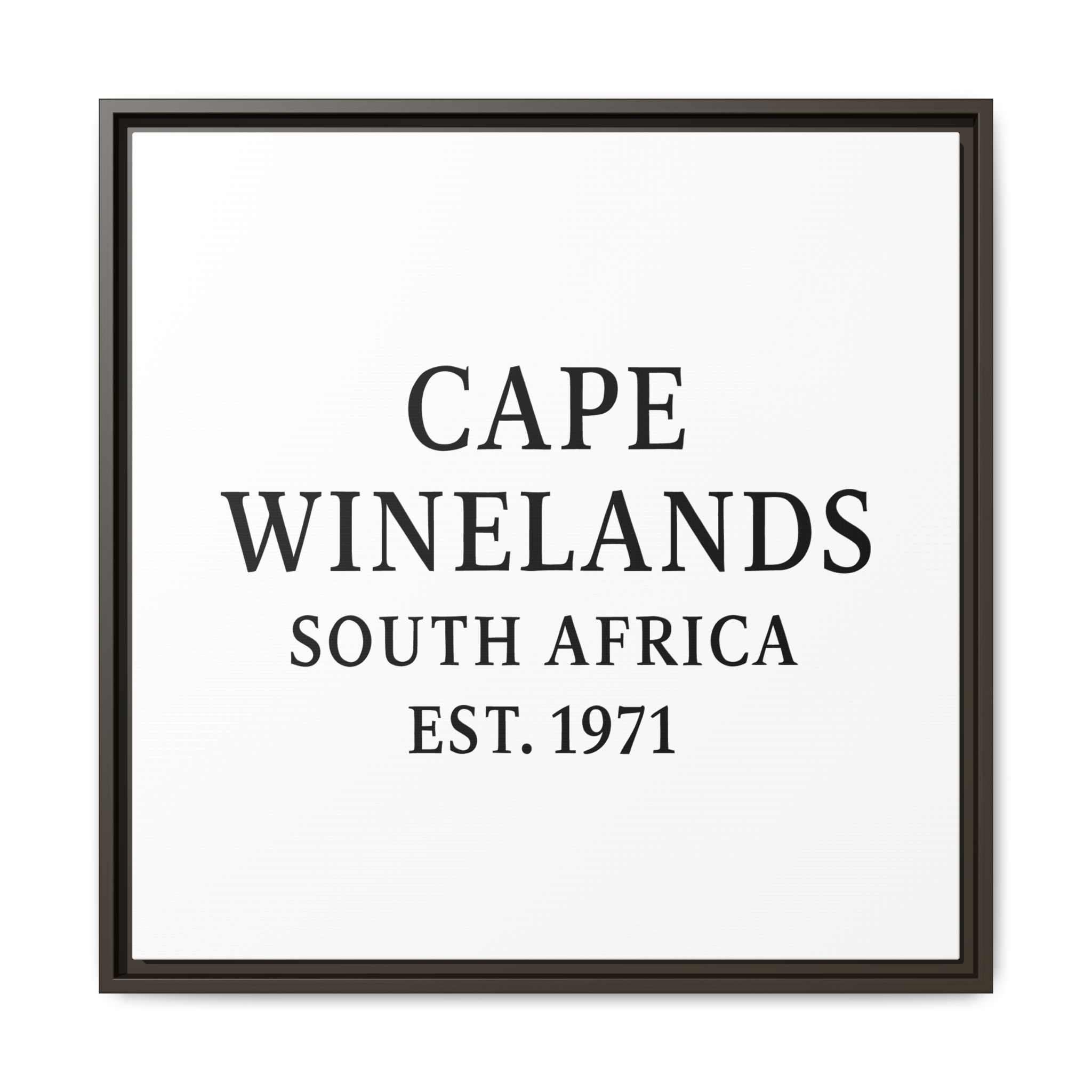 Framed Matte Canvas Art - Cape Winelands, South Africa - EST. 1971 - Image 21