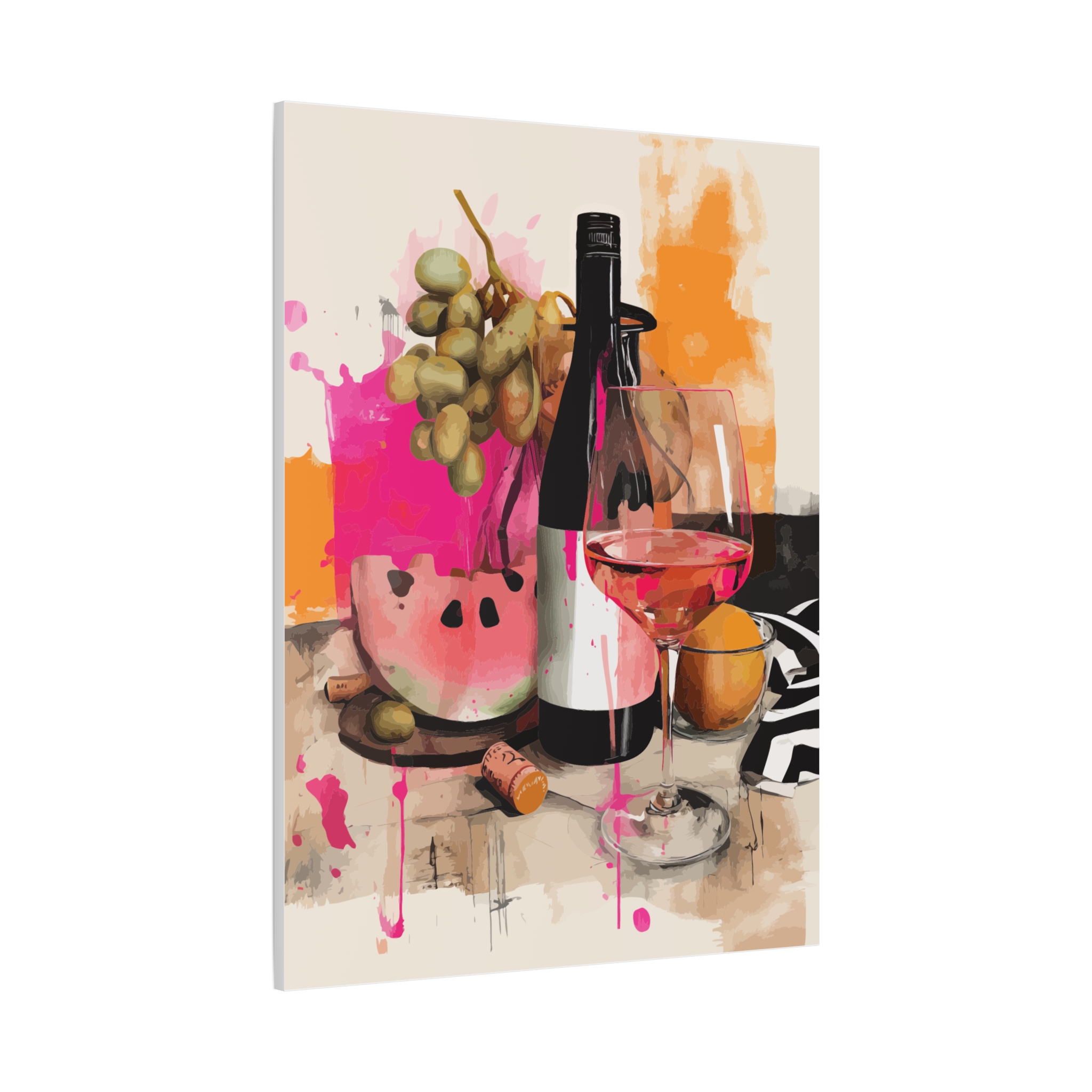 Vibrant Fruit & Wine Canvas Art - Colorful Wall Decor for Wine Lovers - Image 10