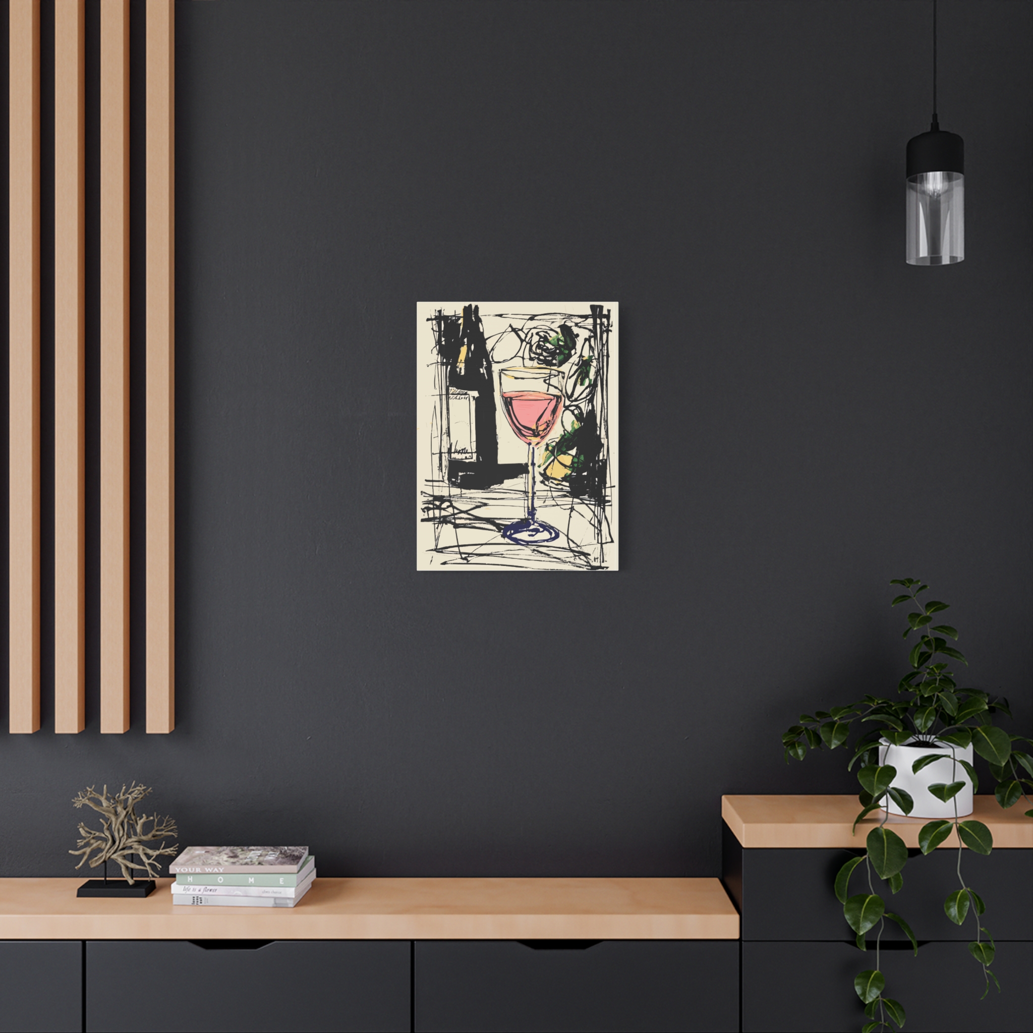 Wine-Themed Matte Canvas Art for Home Decor - Image 4