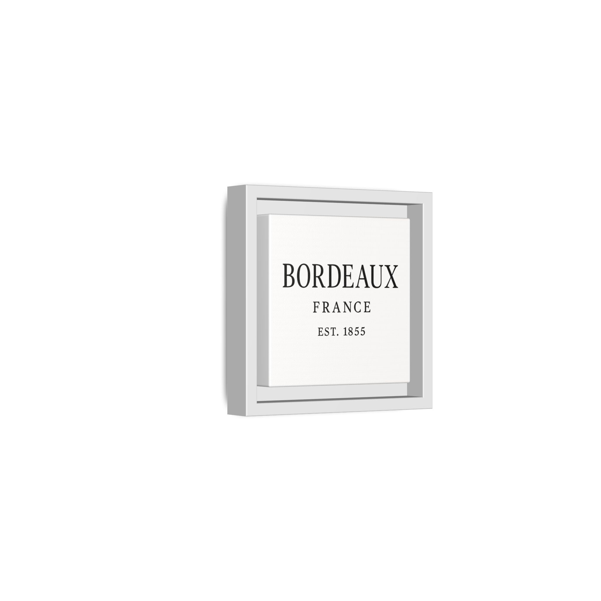 Bordeaux France Wine Region Typography Print – Black and White Vintage-Style Canvas Wall Art, Framed Winery Decor - Image 46