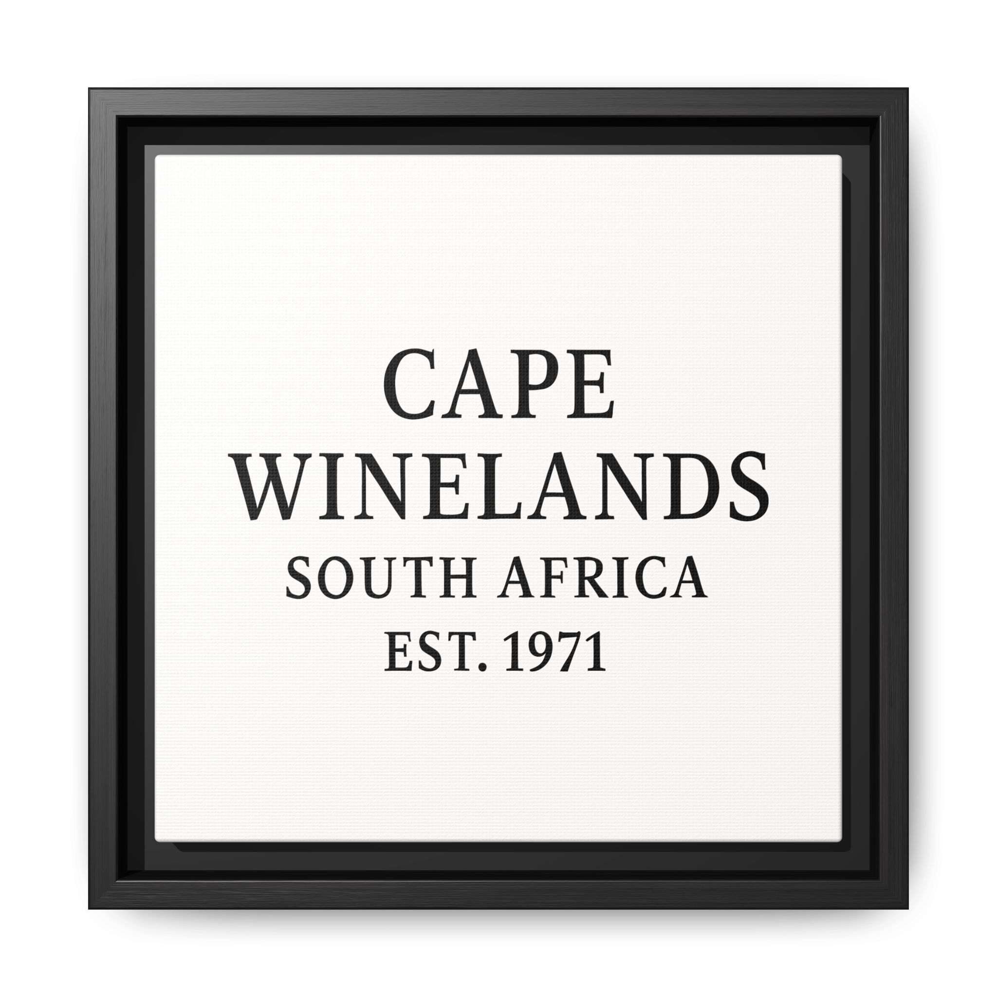 Framed Matte Canvas Art - Cape Winelands, South Africa - EST. 1971 - Image 49