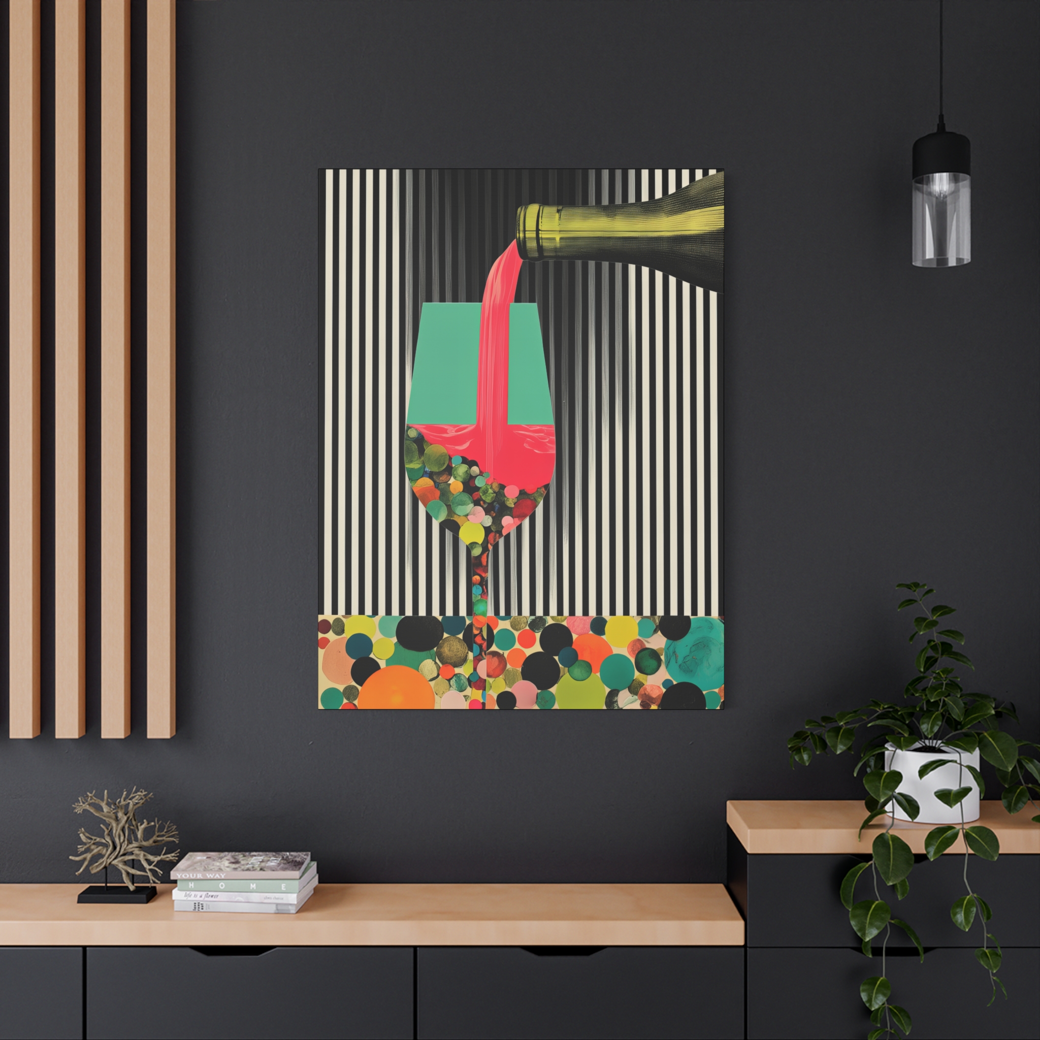 Colorful Champagne Canvas Art - Entertainers' Wall Décor - Image 12